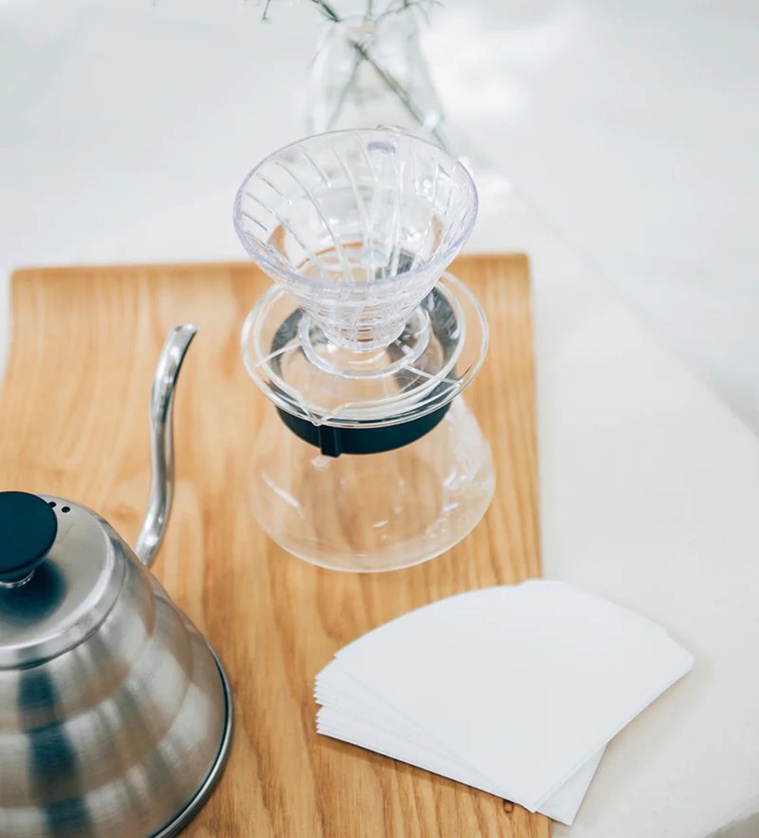 Hario V60 Plastic Coffee Dripper Size 01 Transparent